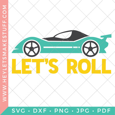 Race Car - Let's Roll SVG Hey Let's Make Stuff 