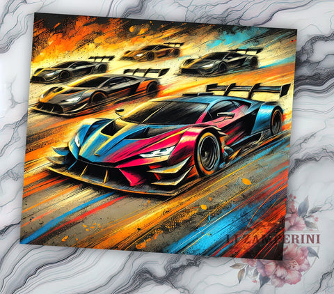 Race Car Racing Tumbler Wrap, Car Enthusiast Gift, Sublimation Tumbler, Custom Race Car Design, Motorsport Drinkware, Unique Racing Merchandise Sublimation Li Zamperini 
