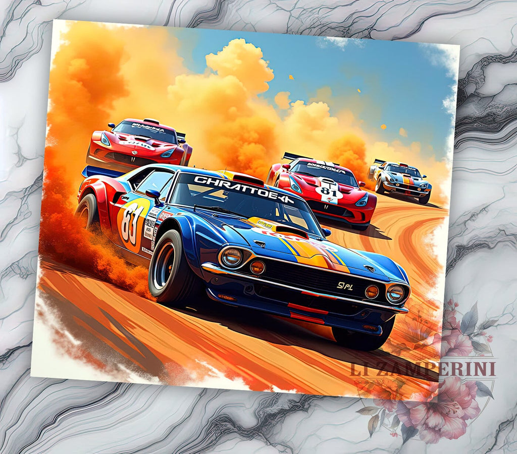 Race Car Racing Tumbler Wrap, Car Enthusiast Gift, Sublimation Tumbler ...