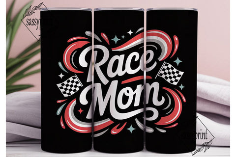 Race Mom 20oz Tumbler Wrap Sublimation sassyprint 