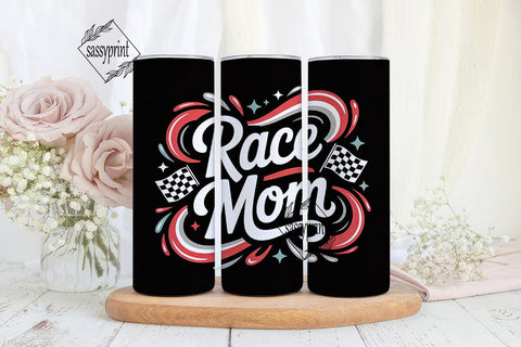Race Mom 20oz Tumbler Wrap Sublimation sassyprint 