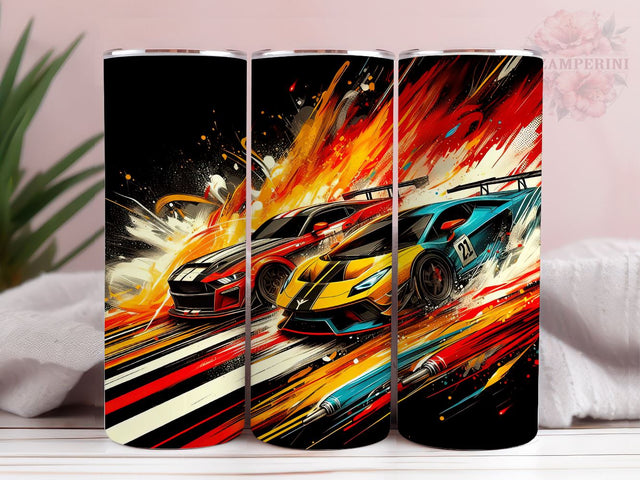 Racing Car 20oz Tumbler Wrap PNG, Sports Car Tumbler Png, Straight & Tapered Tumbler Wrap, Instant Digital Download Sublimation Li Zamperini 