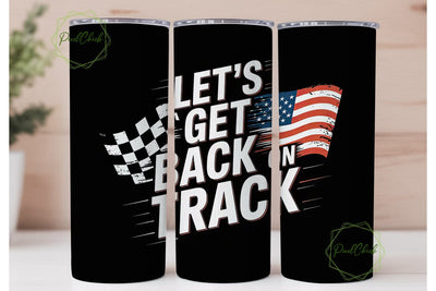 Racing Flag Tumbler Wrap 20oz Sublimation PixelChick 