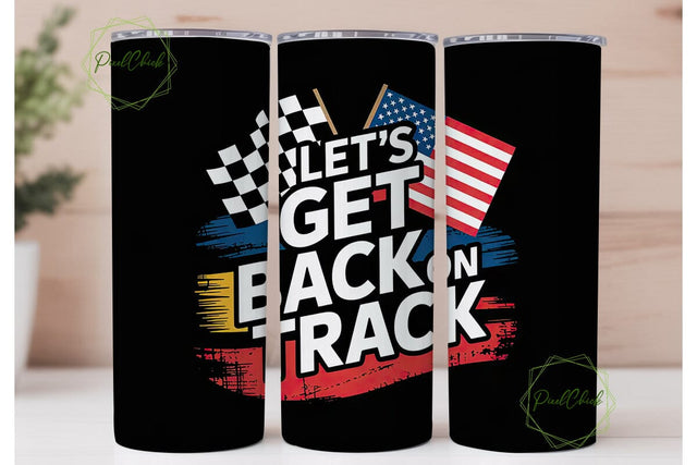 Racing Flag Tumbler Wrap 20oz Sublimation PixelChick 