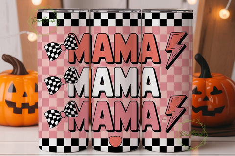 Racing Mama Tumbler Wrap PNG Sublimation PixelChick 