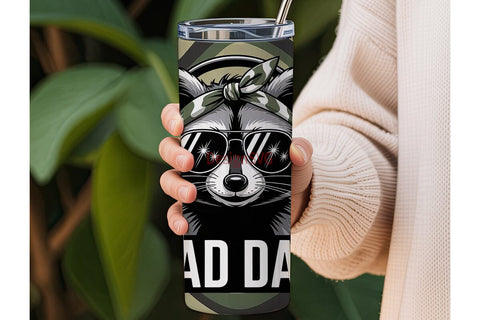 Rad Dad 20oz Tumbler Wrap Sublimation DesignSVG 