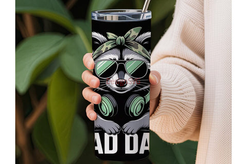 Rad Dad 20oz Tumbler Wrap Sublimation DesignSVG 