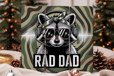 Rad Dad 20oz Tumbler Wrap Sublimation DesignSVG 