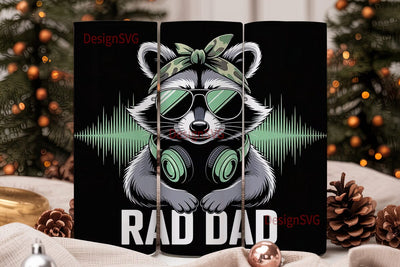 Rad Dad 20oz Tumbler Wrap Sublimation DesignSVG 