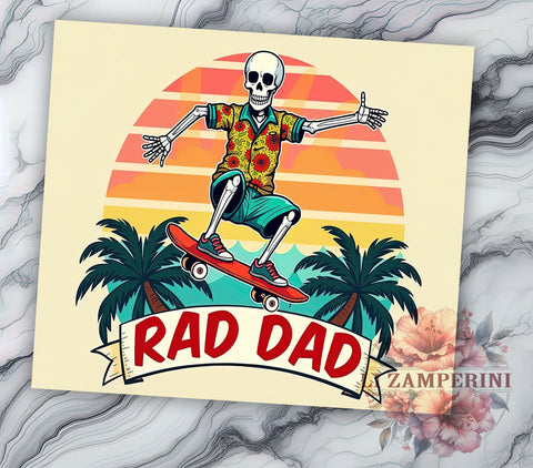 Rad Dad Tumbler, Father's Day Gift, Funny Dad Design, Daddy Humor, 20oz Tumbler, Sublimation PNG, Dad Life Sublimation Li Zamperini 