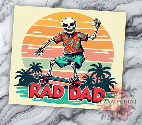 Rad Dad Tumbler, Father's Day Gift, Funny Dad Design, Daddy Humor, 20oz Tumbler, Sublimation PNG, Dad Life Sublimation Li Zamperini 