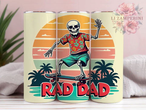 Rad Dad Tumbler, Father's Day Gift, Funny Dad Design, Daddy Humor, 20oz Tumbler, Sublimation PNG, Dad Life Sublimation Li Zamperini 
