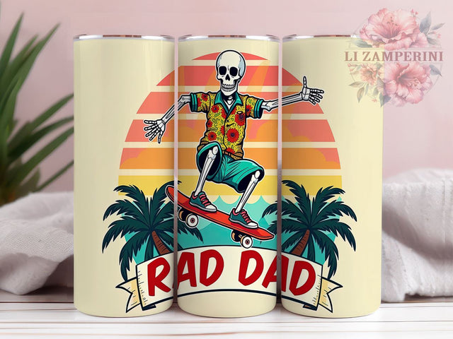 Rad Dad Tumbler, Father's Day Gift, Funny Dad Design, Daddy Humor, 20oz Tumbler, Sublimation PNG, Dad Life Sublimation Li Zamperini 