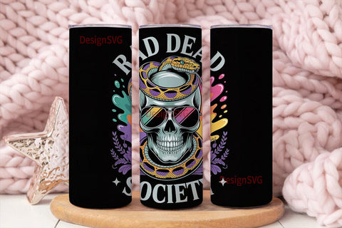 Rad Dead Society 20oz Tumbler Wrap Sublimation DesignSVG 