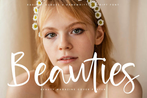 Radiant August - Handwritten Script Font Font Letterena Studios 