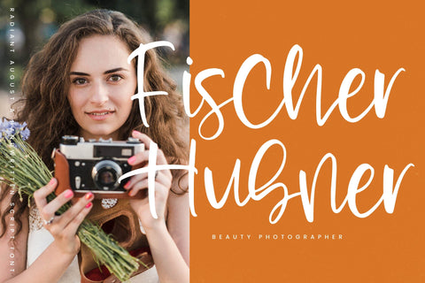 Radiant August - Handwritten Script Font Font Letterena Studios 