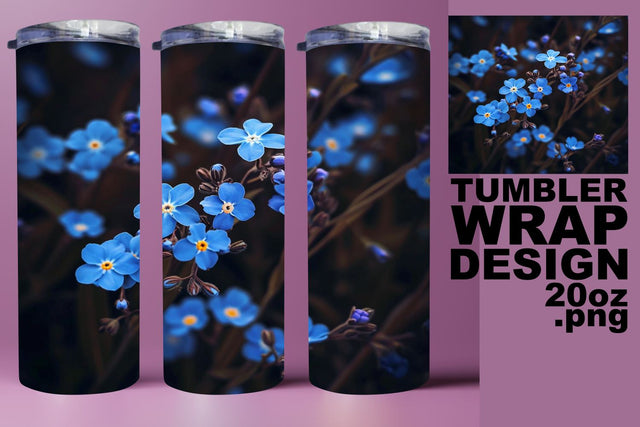 Radiant Bloom 3D Tumbler Wrap - Sublimation 20oz Sublimation afrosvg 