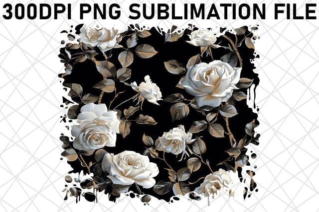 Radiant Blossom Sublimation Art, Floral Pattern PNG Design, Vibrant Flowers, Spring Delight Sublimation afrosvg 
