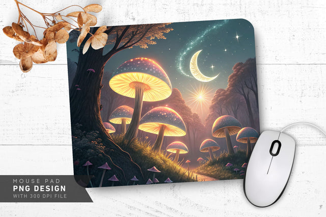 Radiant Celestial Forest Mousepad Sublimation Regulrcrative 