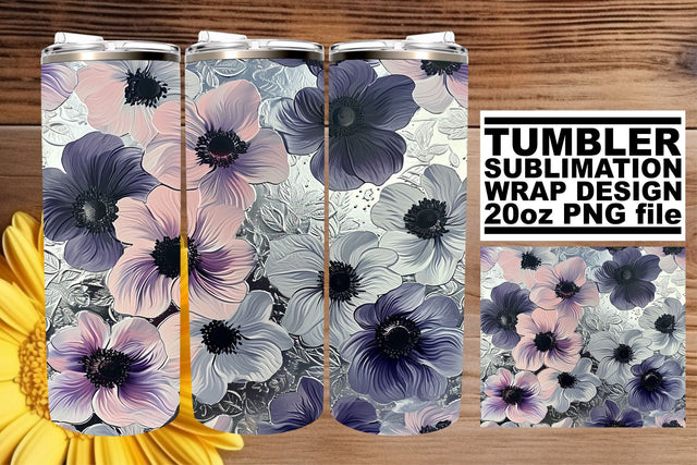 Radiant Floral Pattern Mug Art: Blossom Dreams Sublimation afrosvg 