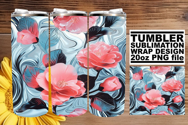 Radiant Floral Pattern Mug Art: Fresh Spring Vibes Sublimation afrosvg 