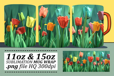 Radiant Florals Cup Wrap - Vibrant Sublimation Charm Sublimation afrosvg 
