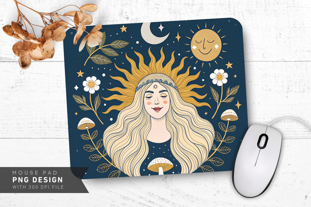 Radiant Goddess Forest Mousepad - So Fontsy