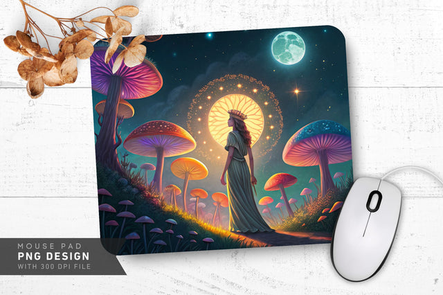 Radiant Goddess Landscape Mousepad SVG Regulrcrative 