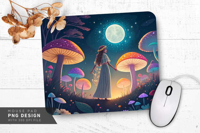 Radiant Goddess Landscape Mousepad SVG Regulrcrative 