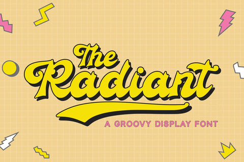 Radiant - Groovy Font Font Alpaprana Studio 