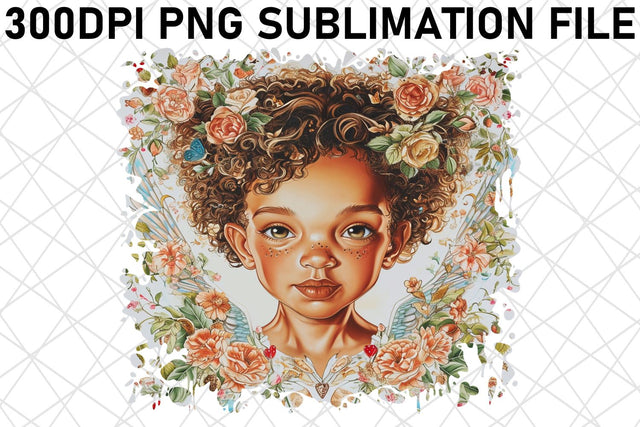 Radiant Love's Watercolor Charm: Sublimation Sublimation afrosvg 