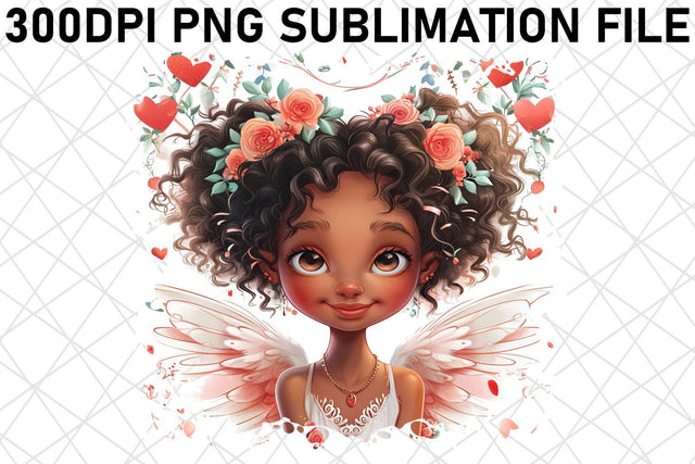 Radiant Love's Watercolor Charm: Sublimation Sublimation afrosvg 