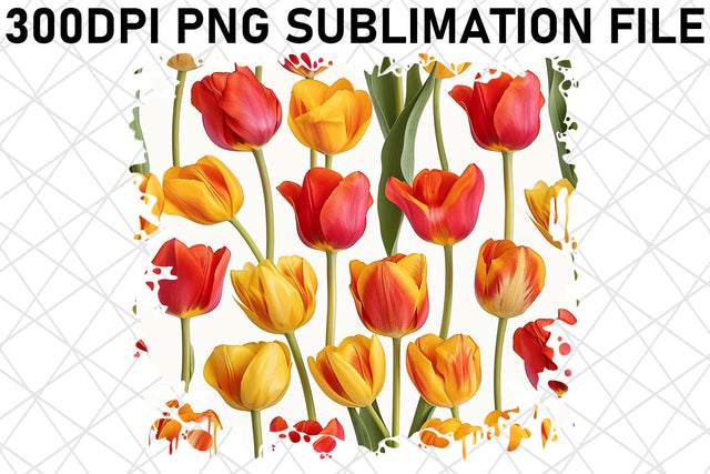 Radiant Petal Sublimation Art, Flower Pattern PNG Design, Colorful Petals, Nature's Beauty Sublimation afrosvg 