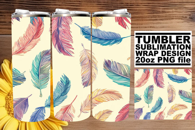 Radiant Plume Burst Tumbler Wrap 20oz Sublimation afrosvg 