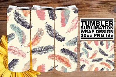 Radiant Plume Fiesta Tumbler Wrap 20oz Sublimation afrosvg 