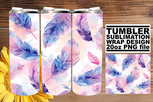 Radiant Plume Paradise Tumbler Wrap 20oz Sublimation afrosvg 
