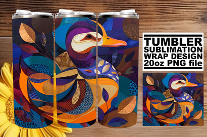 Radiant Rainbow Bird Tumbler Design - 20oz Sublimation Sublimation afrosvg 