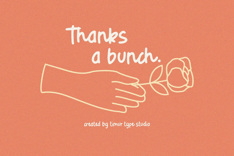 Radiant Rose - Quotable Handwritten Font Font Timur type 