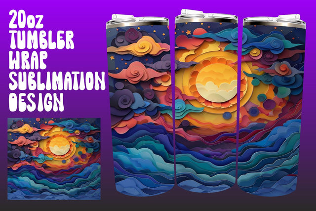 Radiant Sunbeam Tumbler Sublimation Assortment Sublimation afrosvg 