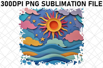 Radiant Sunshine Glow Sublimation Set Sublimation afrosvg 