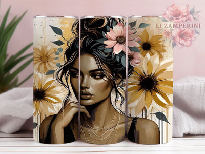 Radiant & Uplifting Boho Flower Tumbler, Good Vibes Sublimation, Hippie Girl Wrap, Positive Quote Design, 20oz Floral Tumbler, Yogi Gift Idea, DIY Happy Tumbler Sublimation Li Zamperini 