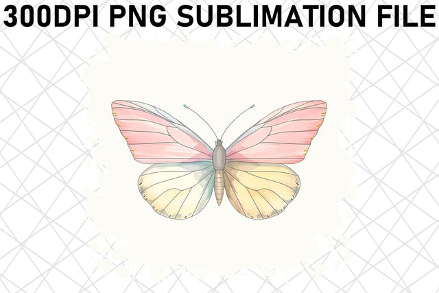 Radiant Watercolor Butterfly Art Sublimation afrosvg 