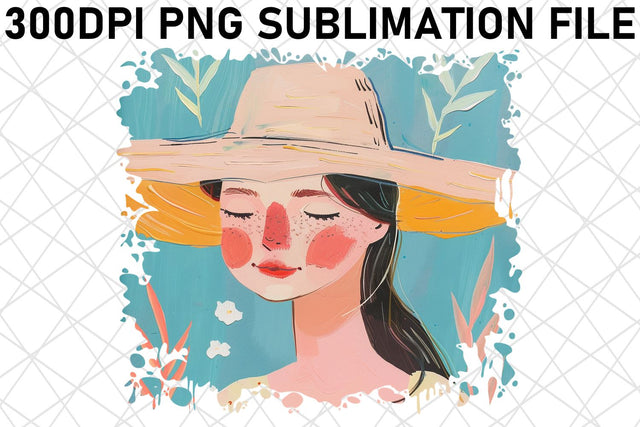 Radiant Watercolor Lady PNG Design - Sublimation Sublimation afrosvg 