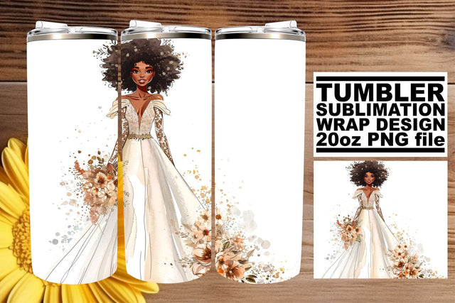 Radiant Watercolor Wedding Tumbler Wrap: Love Infusion 20oz Sublimation afrosvg 