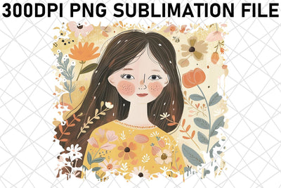 Radiant Woman Portrait PNG Design - Sublimation Sublimation afrosvg 