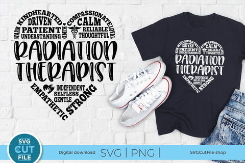 Radiation Therapist svg Heart SVG SVG Cut File 