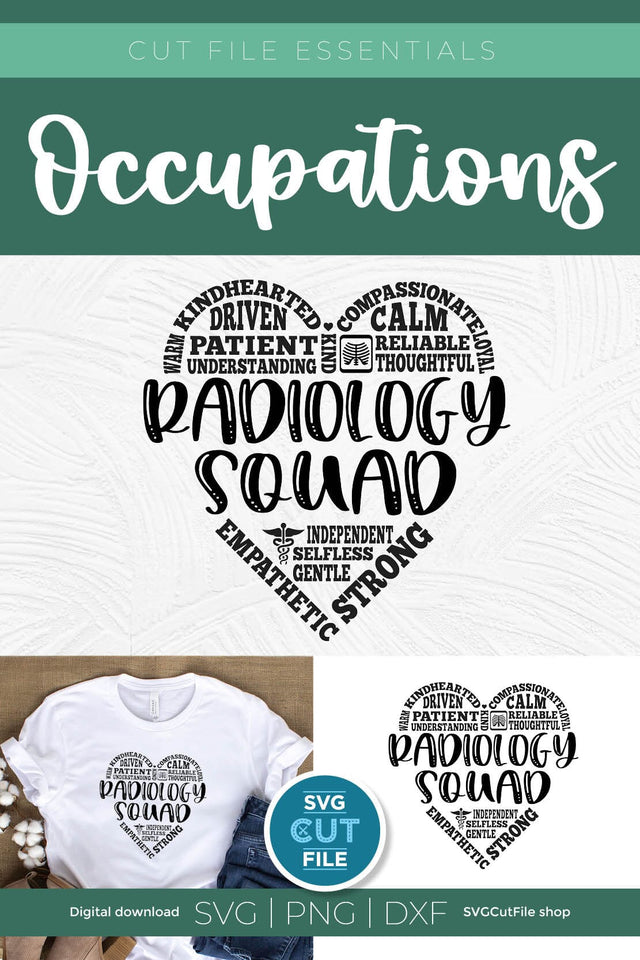Radiology Squad svg, Radiologist Technologist svg, Radiology Nurse svg SVG SVG Cut File 