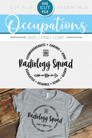 Radiology Squad svg, Radiologist Technologist svg, Radiology Nurse svg SVG SVG Cut File 