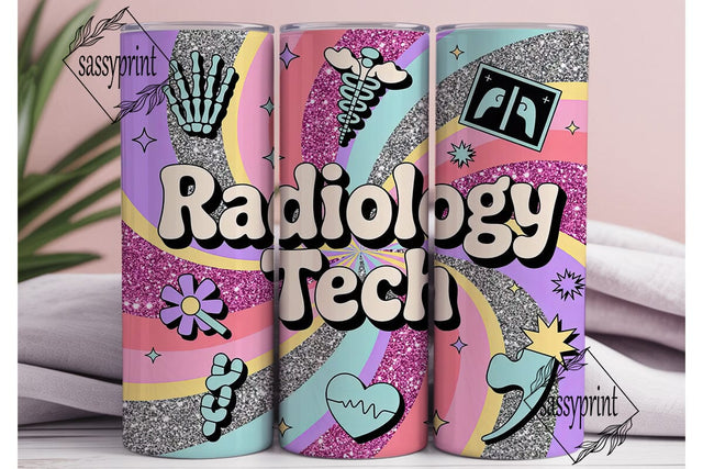 Radiology Tech 20oz Tumbler Wrap Sublimation sassyprint 