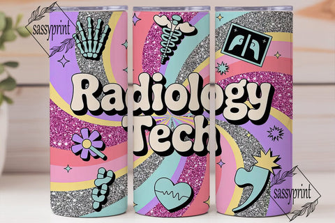 Radiology Tech 20oz Tumbler Wrap Sublimation sassyprint 